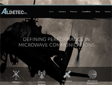 Tablet Screenshot of aldetec.com